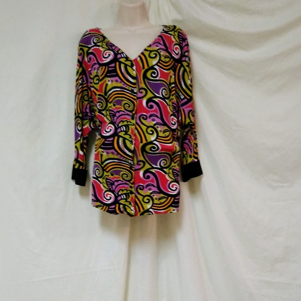 Antthony Original Button Down Tunic Top Size 1X